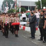 Dandim 1302/Minahasa Hadiri Upacara Taptu dan Pelepasan Pawai Obor