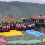 Sambut HUT TNI ke 78, Satgas 712 Wiratama Bangun Outbound Wiratama Langsung Diserbu Anak-Anak Puncak Jaya