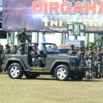 Upacara Peringatan HUT Ke-78 TNI 5 Oktober 2023 di Makodam XIII/Merdeka